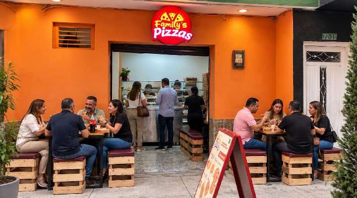 Fachada de Family's Pizzas Antioquia Family's Pizzas Sabaneta